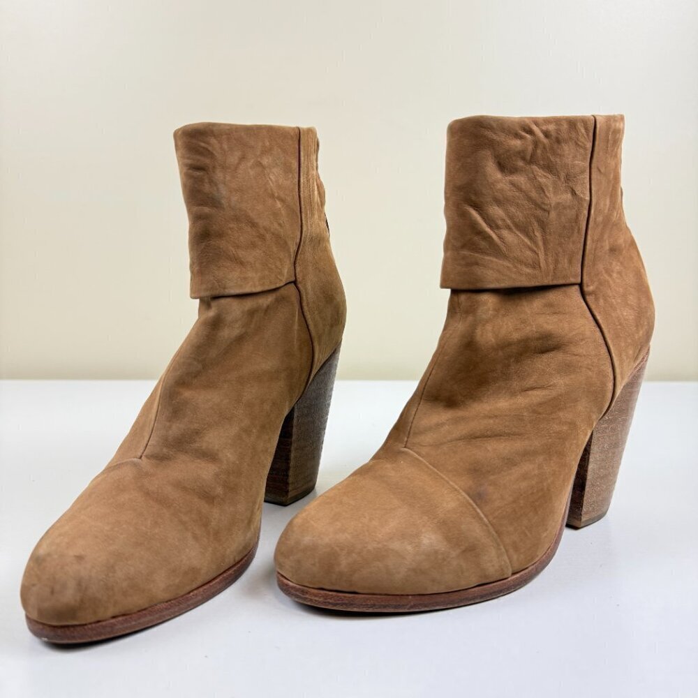 Rag & Bone Classic Newbury Tan Leather Ankle Boots